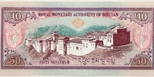 Banknote from Bhutan