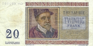 Banknote from Belgium