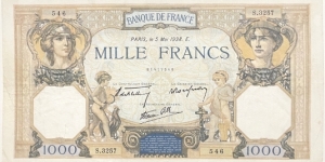 1000 Francs Banknote