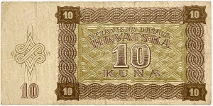 Banknote from Croatia