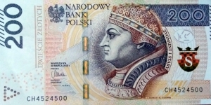 200 Złotych.
CH4524500 Banknote