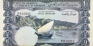 1 Dinar (South Yemen 1965)  Banknote