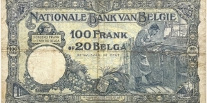 Banknote from Belgium