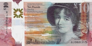 SCOTLAND 10 Pounds 2016 (The Royal Bank of Scotland) Banknote