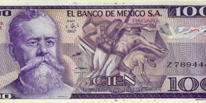MEXICO 100 Pesos 1982 Banknote