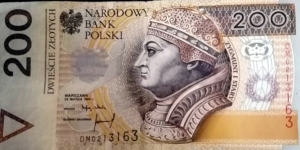 Poland 200 Złotych.
DM02213163 Banknote