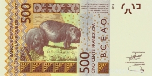 Banknote from West African States