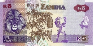 Banknote from Zambia