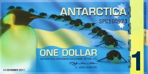 ANTARCTICA 1 Dollar (Fantasy Note) Banknote