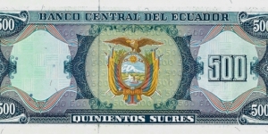 Banknote from Ecuador