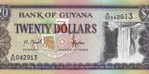 GUYANA 20 Dollars Banknote