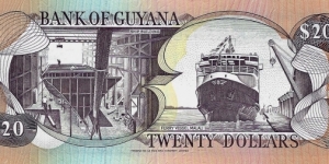 Banknote from Guyana