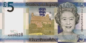 JERSEY 5 Pounds Banknote