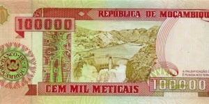Banknote from Mozambique