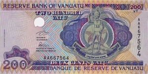 VANUATU 200 Vatu Banknote