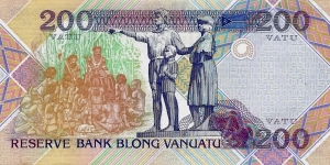 Banknote from Vanuatu