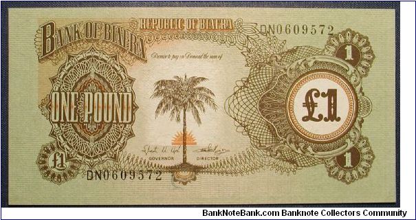 Biafra 1 Pound Series 1968-1969 Banknote