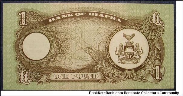 Banknote from Biafra year 1968