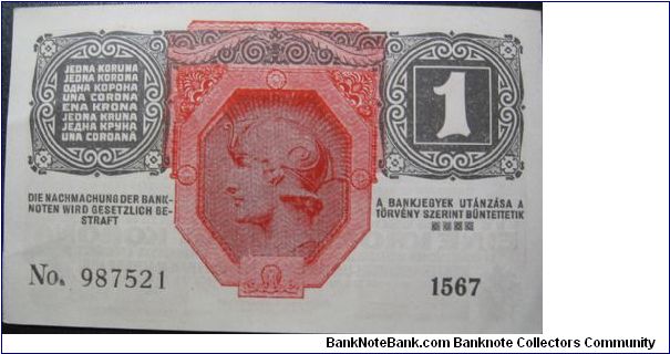 Banknote from Austria year 1916