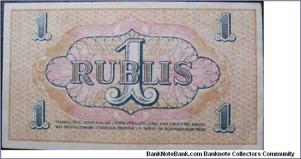 Banknote from Latvia year 1919