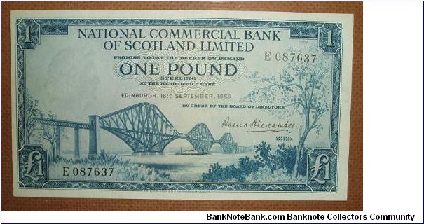 1 Pound, Scotland. Wow. Banknote