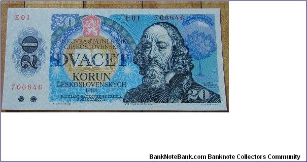 Czechoslovakia 20 Korun 1988

NOT FOR SALE Banknote