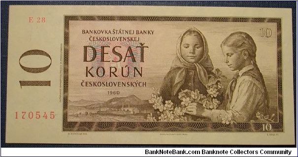 Czechoslovakia 10 Korun 1960

NOT FOR SALE Banknote