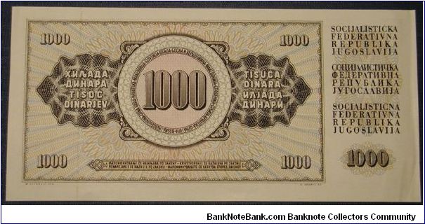 Banknote from Yugoslavia year 1981