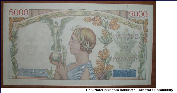 Banknote from France year 1939