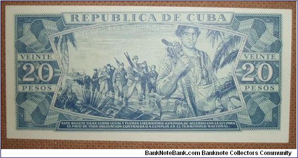 Banknote from Cuba year 1961