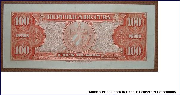 Banknote from Cuba year 1950