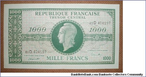 1000 Francs Banknote