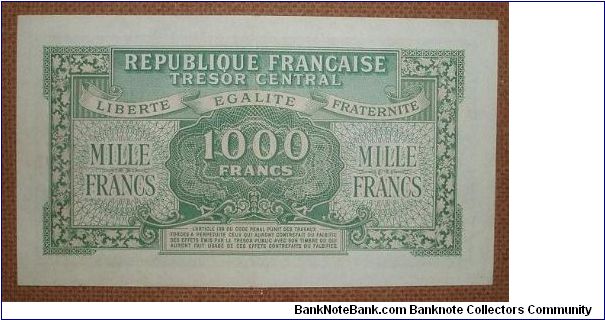 Banknote from France year 1944