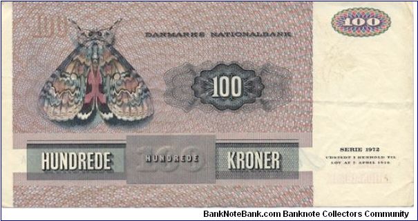 Banknote from Denmark year 1972