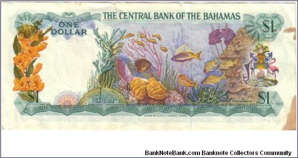 Banknote from Bahamas year 1974