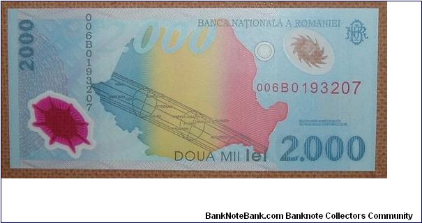 Banknote from Romania year 1999