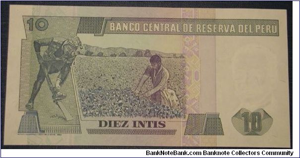 Banknote from Peru year 1987