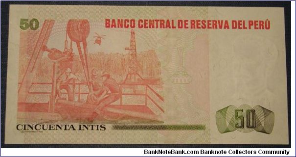 Banknote from Peru year 1987