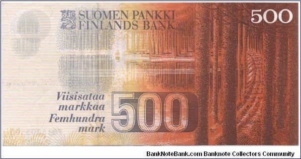 Banknote from Finland year 1986