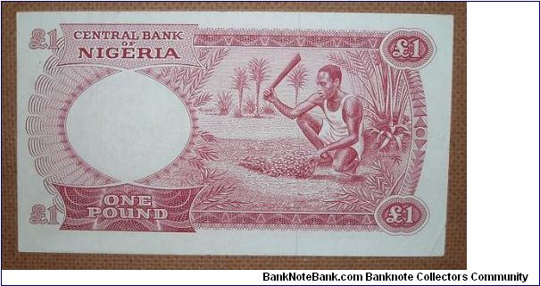 Banknote from Nigeria year 1967