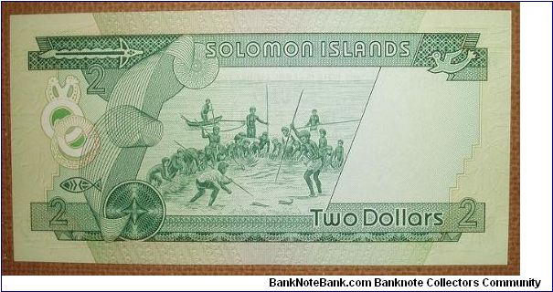 Banknote from Solomon Islands year 1977