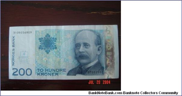 Norway P-50 200 Kroner 2002 Banknote