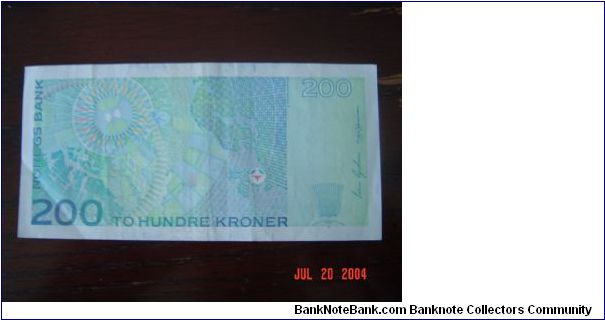 Banknote from Norway year 2002