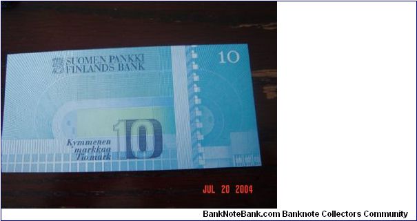 Banknote from Finland year 1986