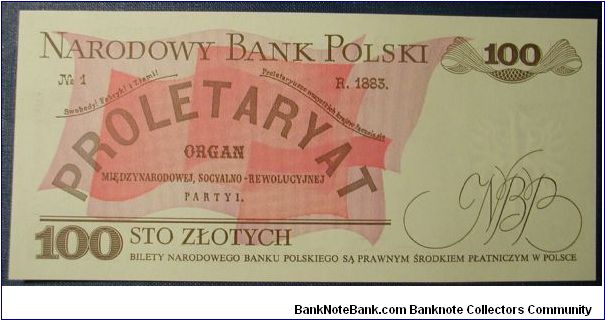 Banknote from Poland year 1988