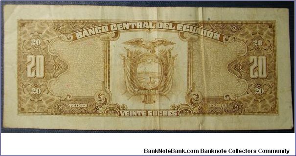 Banknote from Ecuador year 1988