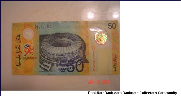 Banknote from Malaysia year 1998