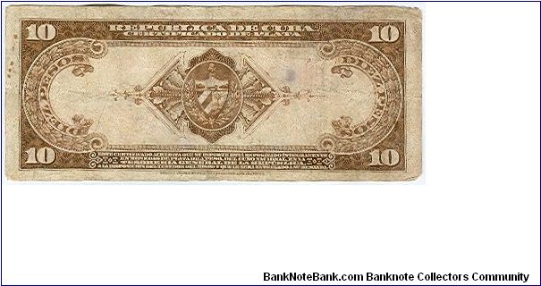 Banknote from Cuba year 1945