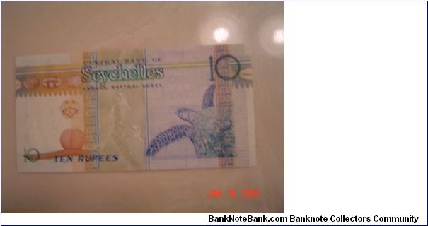 Banknote from Seychelles year 1998