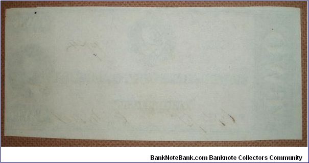 Banknote from USA year 1862